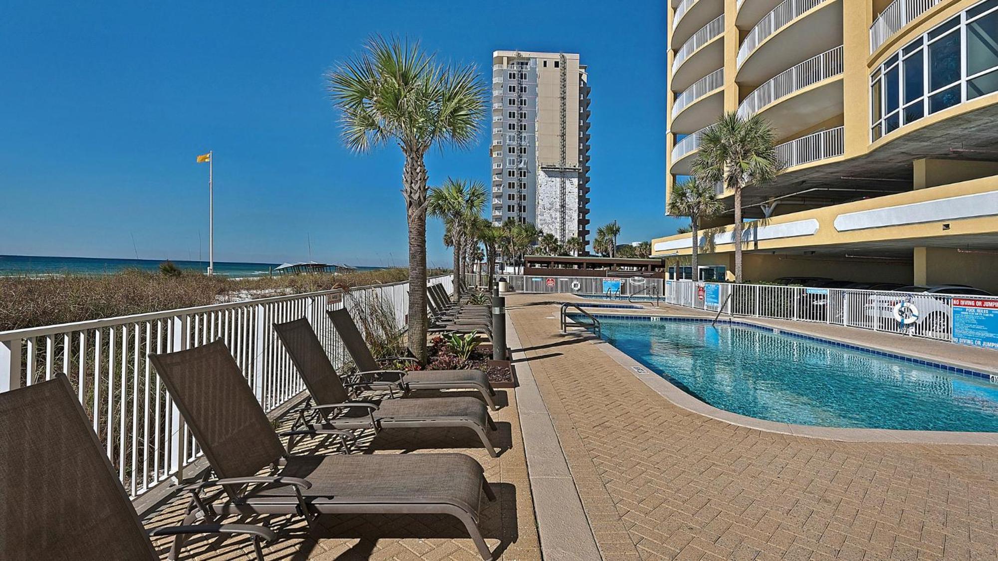 Parking Included-Beachfront 2Bd Ocean Villa! Gorgeous Amenities, Private Complex Panama City Beach Buitenkant foto